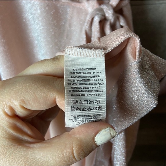 Free people one more time midi wrap lurex dress - Picture 7 of 8